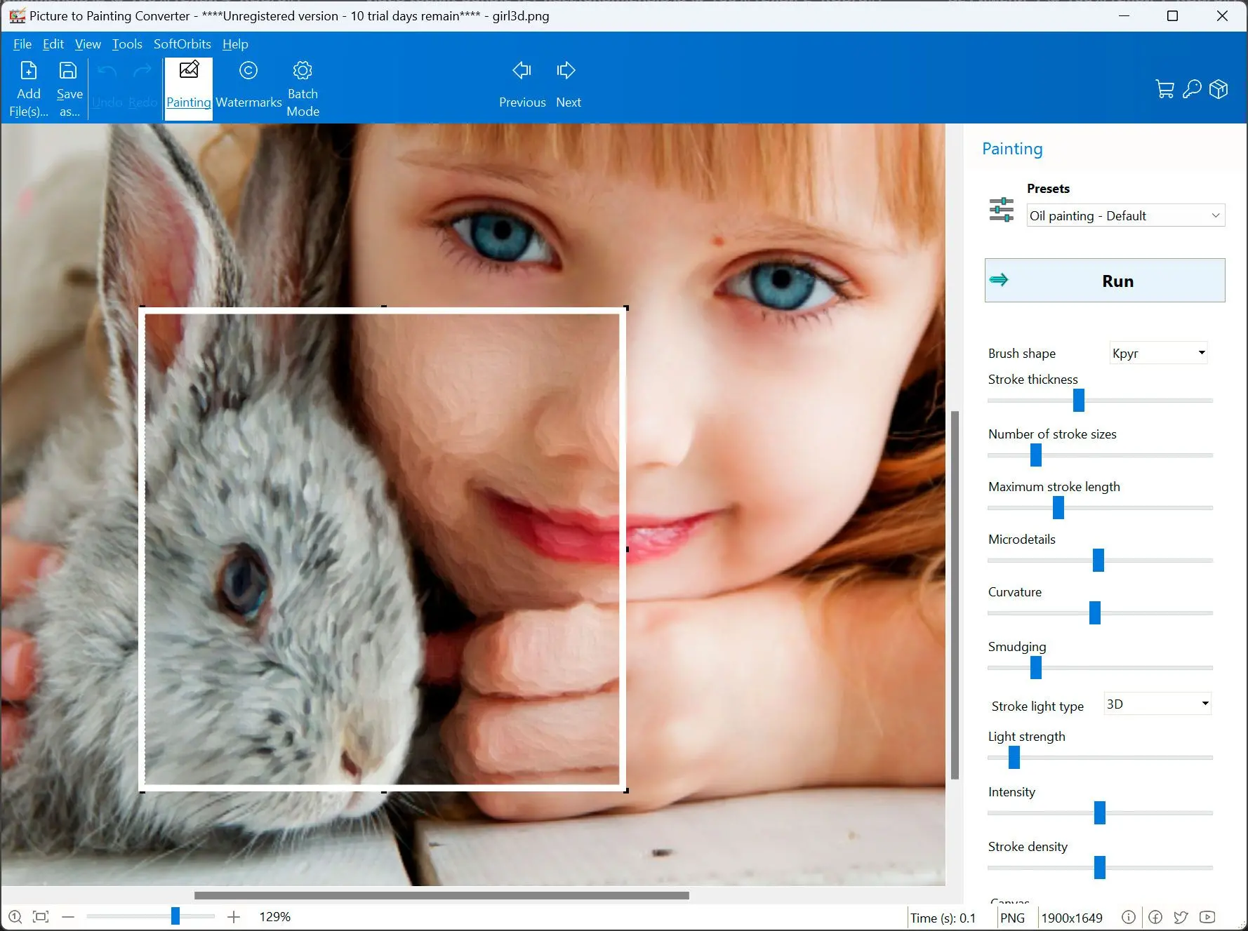 Picture to Painting Converter Schermafbeelding.
